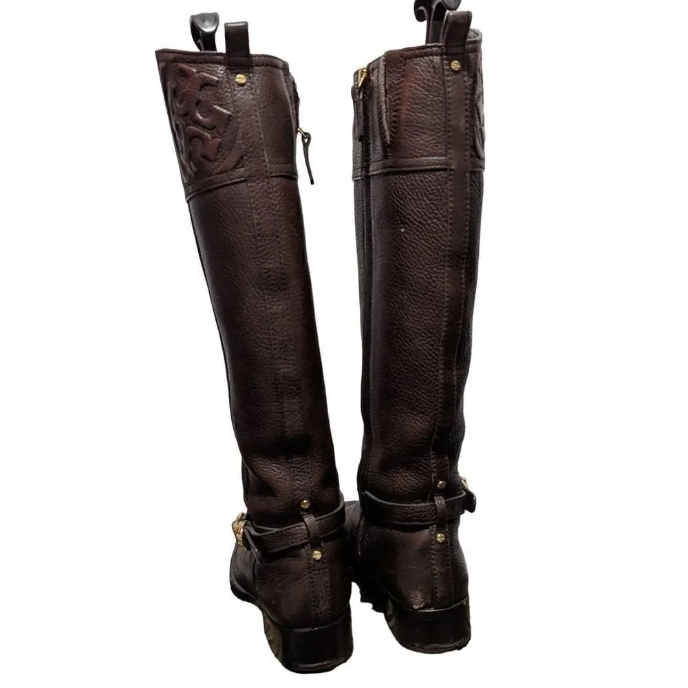 Tory Burch marlene riding boot in brown size 6